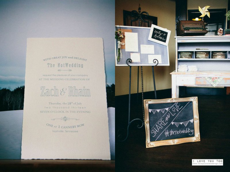 chalkboard wedding invitations